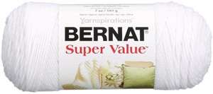 Picture of Bernat Super Value Solid Yarn-White