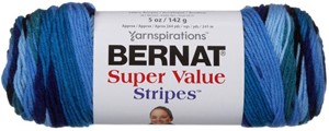 Picture of Bernat Super Value Stripes Yarn-Oceana