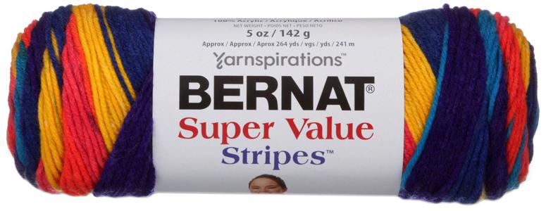 Bernat Super Value Stripes Yarn-Candy Store