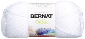Picture of Bernat Satin Solid Yarn-Snow