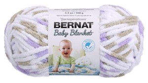 Picture of Bernat Baby Blanket Yarn-Little Lilac Dove Print