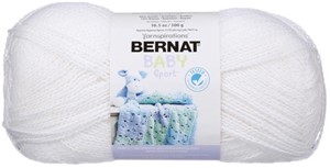 Picture of Bernat Baby Sport Big Ball Yarn - Sparkle-White Sparkle