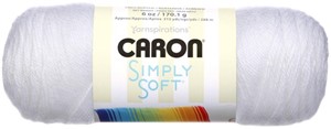 Picture of Caron Simply Soft Solids Yarn-White