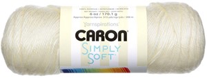 Picture of Caron Simply Soft Solids Yarn-Off White