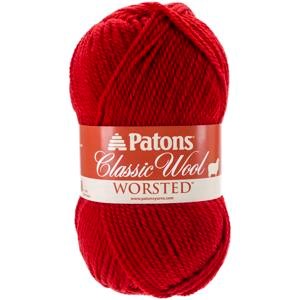 Picture of Patons Classic Wool Yarn-Bright Red