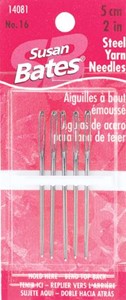 Picture of Susan Bates Steel Yarn Needles 2"-Size 16 5/Pkg