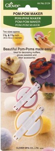 Picture of Clover Pom-Pom Makers Small-1.375" & 1.625" 2/Pkg