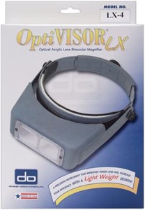 Picture of Donegan OptiVISOR LX Binocular Magnifier-Lensplate #4 Magnifies 2x At 10"