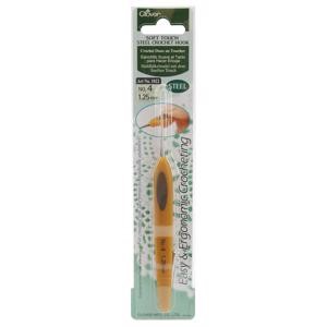 Picture of Clover Soft Touch Steel Crochet Hook-Size 4/1.25mm