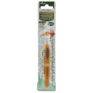 Picture of Clover Soft Touch Steel Crochet Hook-Size 10/.75mm