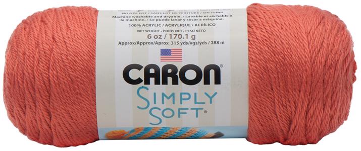 Caron Simply Soft Acrylic White Yarn 5.5 oz, size 4 yarn, approx