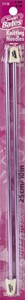 Picture of Silvalume Single Point Knitting Needles 10"-Size 6/4mm