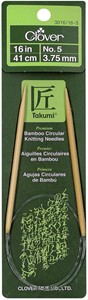 Picture of Takumi Bamboo Circular Knitting Needles 16"-Size 5/3.75mm