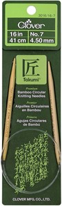 Picture of Takumi Bamboo Circular Knitting Needles 16"-Size 7/4.5mm
