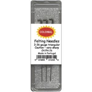 Picture of Colonial Felting Needles 3/Pkg-Size 36 Triangle