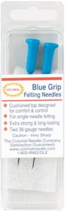 Picture of Colonial  Blue Grip Felting Needles 2/Pkg-Size 36