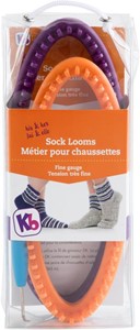 Picture of Knitting Board Sock Loom 8"X3.5" 2/Pkg-His & Her