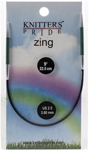 Picture of Knitter's Pride-Zing Fixed Circular Needles 9"-Size 2.5/3mm