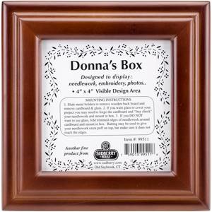 Picture of Sudberry House Mahogany Donna's Square Box 6"X6"X2.75"-Design Area 4"X4"