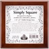 Picture of Sudberry House Mahogany Simply Square Box 5"X5"X2.75"-Design Area 4"X4"