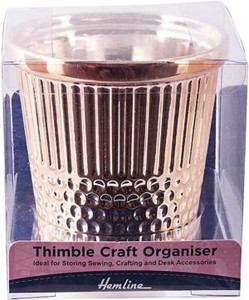 Picture of Tacony Rose Gold Thimble Craft Container-
