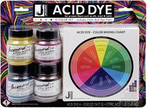 Picture of Jacquard Acid Dye Set-Yellow, Turquoise, Red & Black