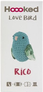 Picture of Hoooked Love Bird Yarn Kit W/Eco Barbante Yarn-Turquoise