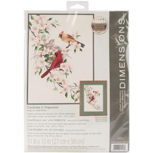 Picture of Dimensions Crewel Kit 11"X15"-Cardinals In Dogwood