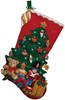 Picture of Bucilla Felt Stocking Applique Kit 18" Long-Under The Tree