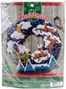 Picture of Bucilla Felt Wreath Applique Kit 15" Round-Over The Rooftop
