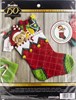 Picture of Bucilla Felt Stocking Applique Kit 18" Long-Holiday Teddy