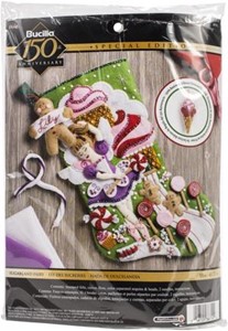 Picture of Bucilla Felt Stocking Applique Kit 18" Long-Sugarland Fairy