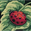 Picture of Dimensions Mini Needlepoint Kit 5"X5"-Ladybug, Ladybug...Stitched In Thread