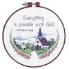 Picture of Dimensions/Learn-A-Craft Counted Cross Stitch Kit 6" Round-Everything Is Possible (14 Count)