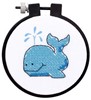 Picture of Dimensions/Learn-A-Craft Stamped Cross Stitch Kit 3" Round-The Whale