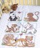 Picture of Dimensions Quilt Stamped Cross Stitch Kit 34"X43"-Animal Babies