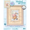Picture of Dimensions/Matted Accents Counted Cross Stitch Kit 8"X10"-Shells In The Sand (14 Count)