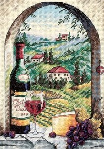 Picture of Dimensions Gold Petite Counted Cross Stitch Kit 5"X7"-Dreaming Of Tuscany (18 Count)