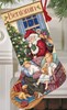 Picture of Dimensions Gold Collection Counted Cross Stitch Kit 16" Long-Sweet Dreams Stocking (18 Count)