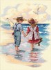Picture of Dimensions Counted Cross Stitch Kit 9"X12"-Holding Hands (14 Count)