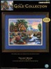 Picture of Dimensions/Gold Collection Counted Cross Stitch Kit 14"X11"-Twilight Bridge (18 Count)