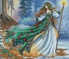 Picture of Dimensions/Gold Collection Counted Cross Stitch Kit 14"X12"-Woodland Enchantress (16 Count)