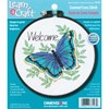 Picture of Dimensions/Learn-A-Craft Counted Cross Stitch Kit 6" Round-Welcome Butterfly (14 Count)