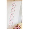 Picture of Dimensions Stamped Embroidery Pillowcase Pair 20"X30"-Rose Hearts