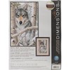 Picture of Dimensions Stamped Cross Stitch Kit 9"X14"-Wintry Wolf