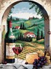 Picture of Dimensions Needlepoint Kit 12"X16"-Tuscan View Stitched In Floss