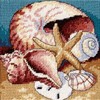 Picture of Dimensions Mini Needlepoint Kit 5"X5"-Shell Collage Stitched In Floss