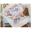 Picture of Dimensions/Baby Hugs Quilt Stamped Cross Stitch Kit 34"X43"-Little Sports