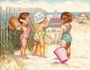 Picture of Dimensions Counted Cross Stitch Kit 14"X11"-Beach Babies (14 Count)
