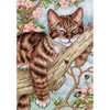 Picture of Dimensions Gold Petite Counted Cross Stitch Kit 5"X7"-Napping Kitten (18 Count)